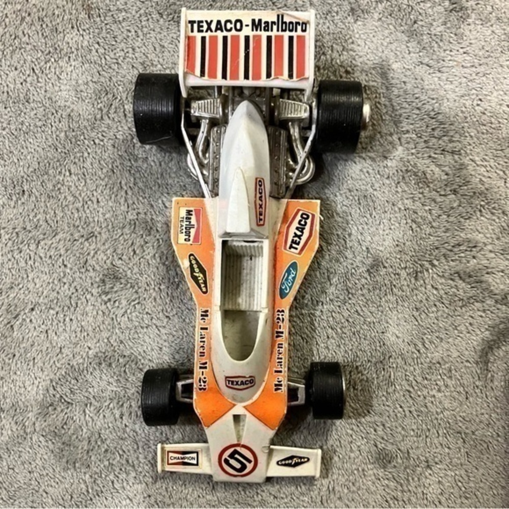 Antique Indy Car Pull Back Marlboro rare branding on antique Formula 1